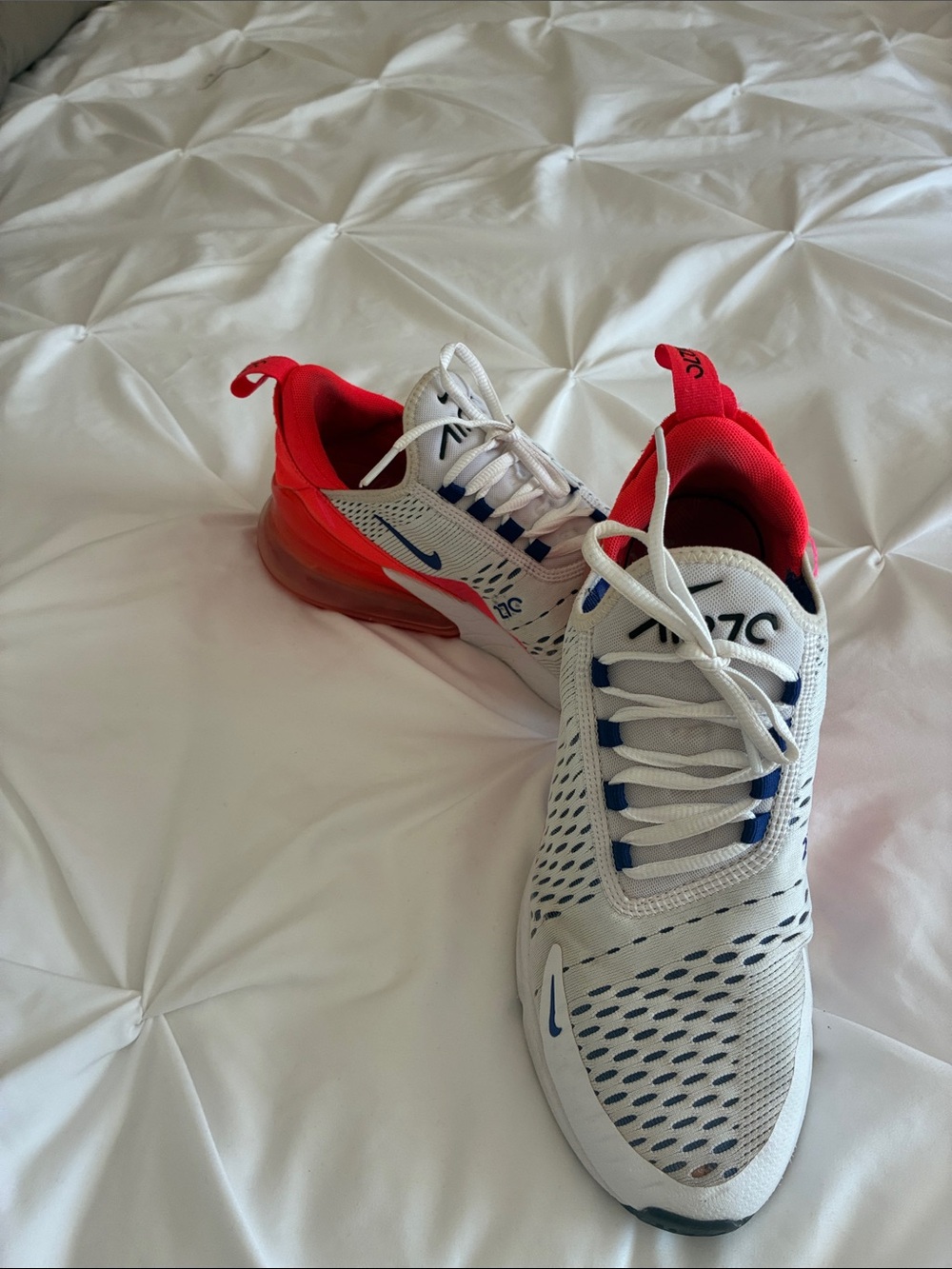 Nike Kids Air Max 270 - White, Red, Blue